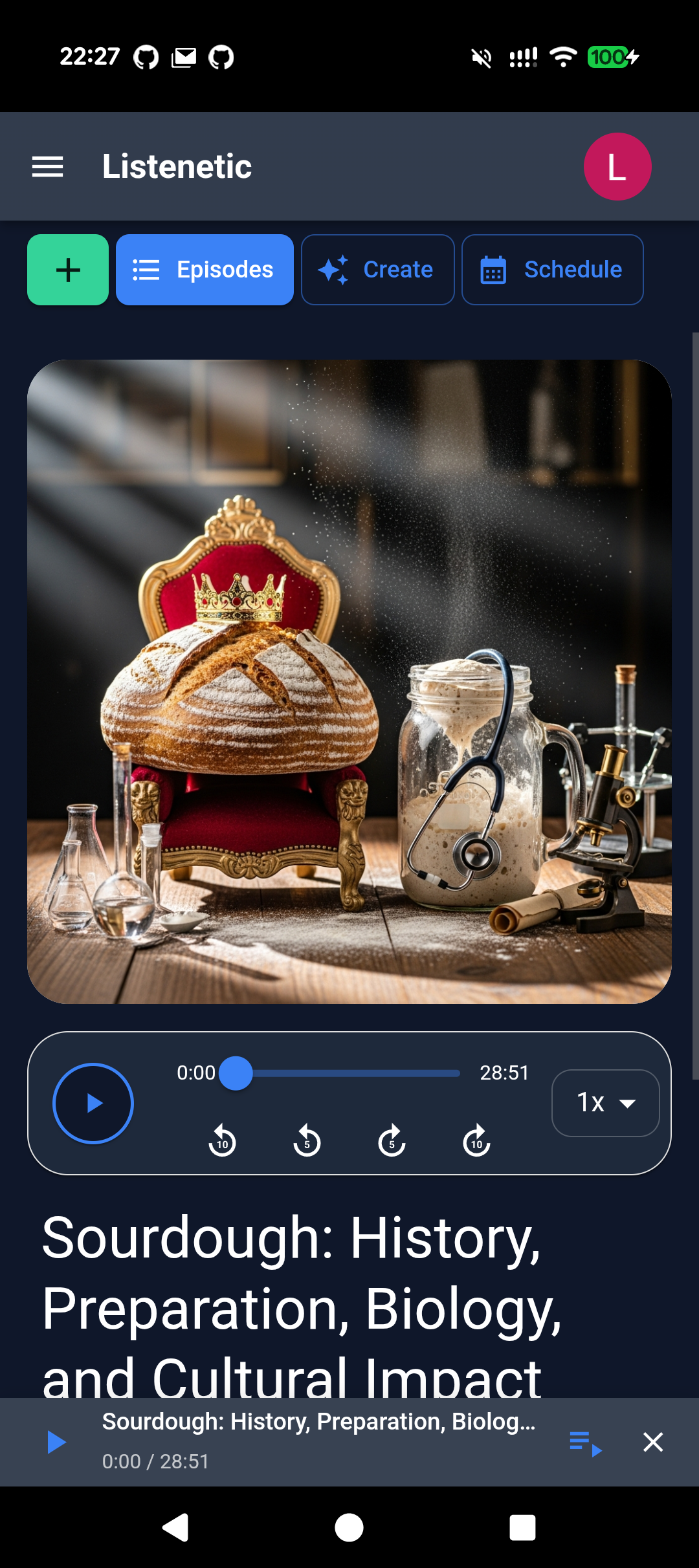 Listenetic - Content details page